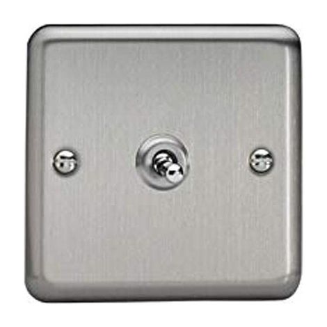 Varilight Classic Matt Chrome 1-Gang Toggle Switch (1/2)