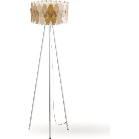 Piantana Moderna Amanda Polilux ® New Gold E Metallo 1 Luce E27 (1/2)