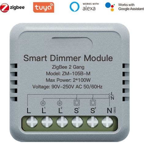 Tuya ZigBee Smart Switch Modul, tragbar, für die Hausautomation, mit Sprachsteuerung und Zeitschaltuhr, kompatibel mit Google Home und (1/5)