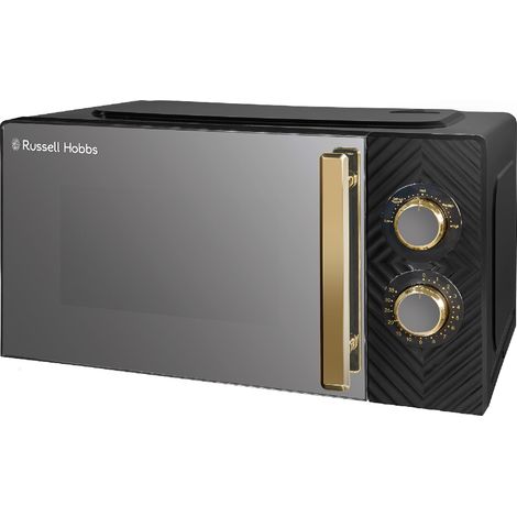 Russell Hobbs Black Microwave Manual Groove 700W 17L RHMM723B (1/5)