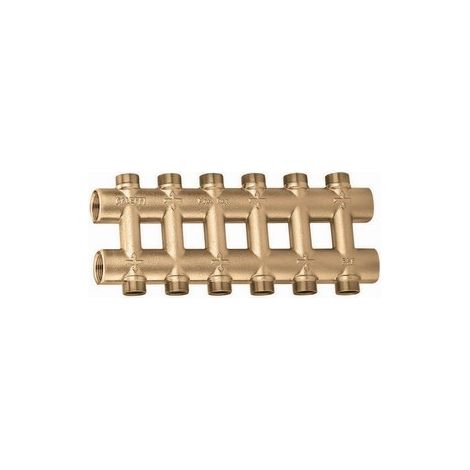 COLLETTORE COMPLANARE FUSO MONOBLOCCO 3/4" 4+4 deriv. CALEFFI
