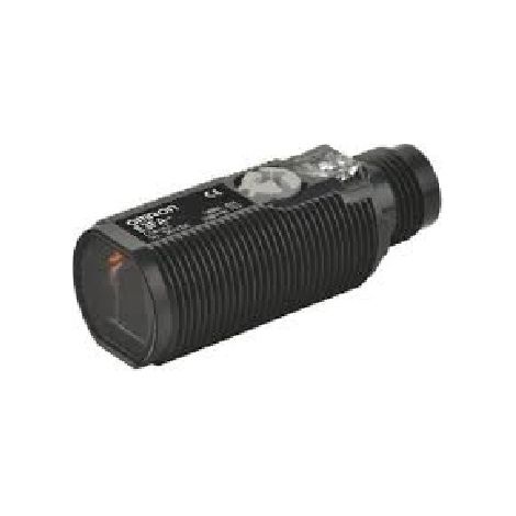 Sensore fotoelettrico Cilindrico, Retroriflessione polarizzata, rilevamento 300 mm, uscita NPN