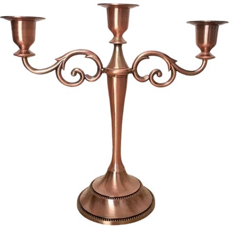 Décoration de table de bar rétro en métal doré, argenté et cuivré, style romantique, chandelier simple (1/5)
