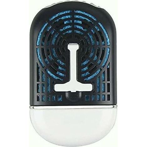 Tragbarer Mini-Li-Ion-Akku-Desktop-Einbaulüfter USB-wiederaufladbarer Klimaanlagenlüfter F015, schwarz (1/5)