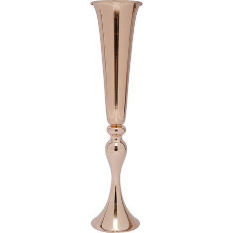 Vase, Design Évasé Haut, Style Moderne, Or (1/2)
