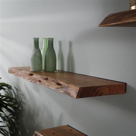 Wall shelf Dolman 120 cm Solid Acacia Wood (1/5)