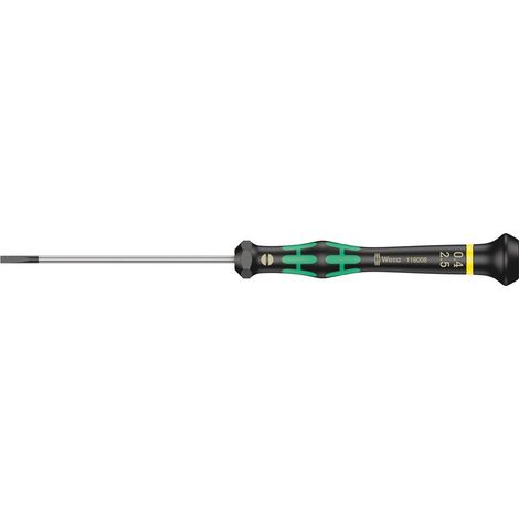 Elektronik- u. Feinmechanik Schlitz-Schraubendreher Wera 2035 05118008001 Klingenbreite: 2.5 mm Klin