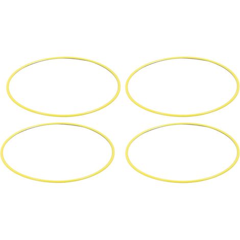 Roule de Roue de 21 Pouces Protector Rattectan Rague de Moyeu D'auto-adhésif Résistant aux Rayures, Jaune, Universel pour les Véhicules avec des Bords de Moyeu à Roues Plates, (1/4)