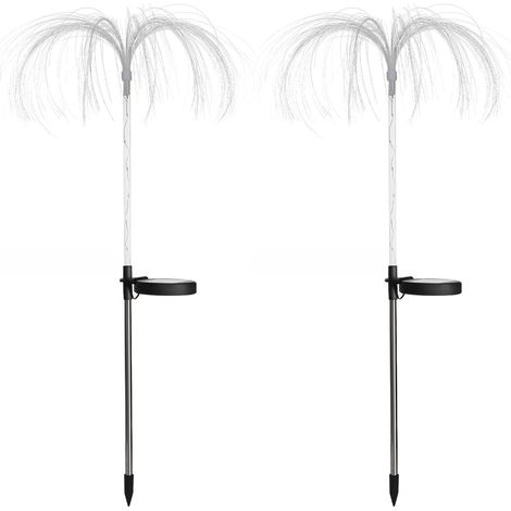 Lampe Solaire pour Jardin - Lot de 2 - Lumières Jellyfish Extérieures IP65 Changement 7 Couleurs - 92x35cm (1/5)