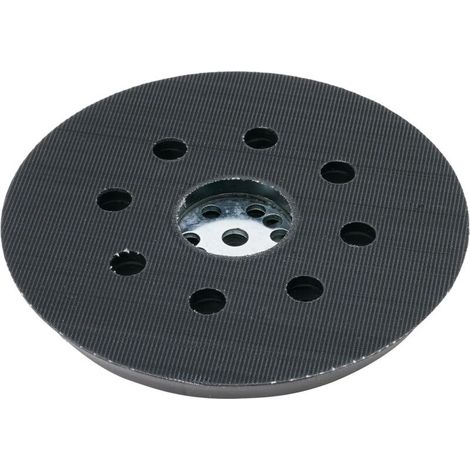 Accessories Plateau de Ponçage Mi-Dur (pour Peinture, Mastic, 8 Trous, Ø 125 mm, Accessoires Ponceuses Excentriques) 2608601062 Gris [Classe énergétique A+] (1/5)