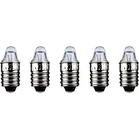 5 Ampoules E10 à Lentille 2,2V 0,5W DC pour Éclairage Décoratif (1/2)