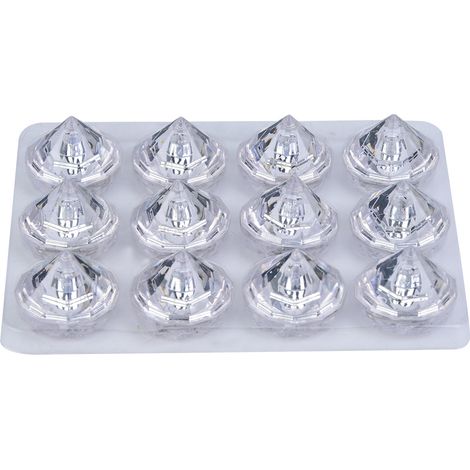 12 farbenfrohe LED-Sensorwürfel für Getränke – 7 wechselnde Farben in Herzform für Partys (1/5)