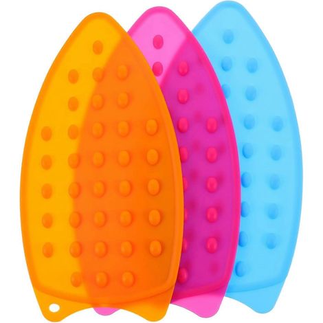 Lot de 3 sets de table en silicone pour table à repasser, tapis de repassage pliable, dessous de plat en silicone pour table à repasser, plaque de fer pliable ( ) (1/5)
