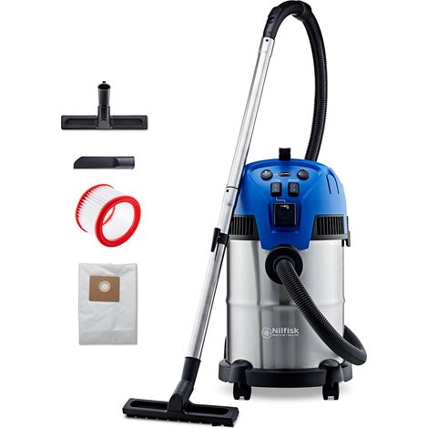 Multi II 30L T VSC INOX Aspirateur Eau et Poussière pour la Maison, Jardin et Voiture - Utilisation Intérieure et Extérieure (1400 W) (1/5)