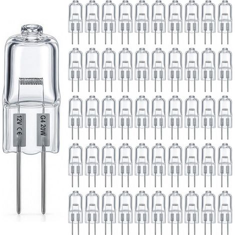Ampoules halogènes G4 / Ampoules à filament - Blanc chaud - Halogène
