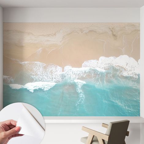 Papier peint autocollant adhésif avec imprimé motifs uniques apparence moderne Vagues murmurantes 152x104 cm (1/5)