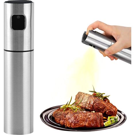Vaporisateur Huile - 100 ml - Acier Inoxydable - Pour Cuisine Grill Salade Vinaigrette - 1 Pièce (1/5)