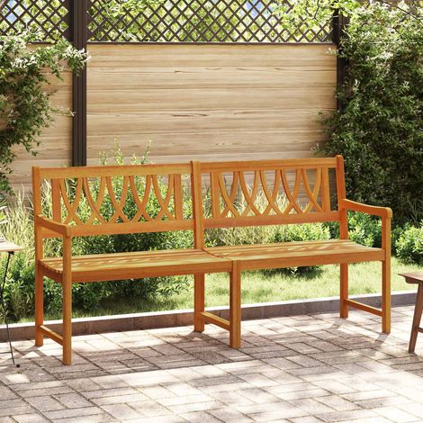 vidaXL Outdoor Bench Natural 180 x 55.5 x 90 cm Solid Acacia Wood
