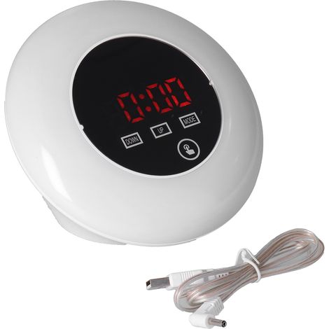 LED-Digitalwecker mit Spiegel, Thermometer und 7 Farben für Schlafzimmer und Büro (rote Schrift) (1/5)