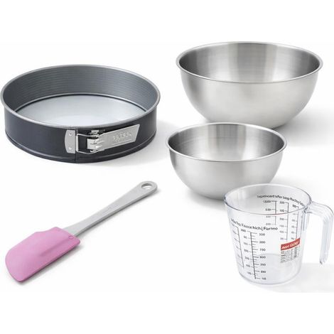 Set de 5 ustensiles de pâtisserie moule à gâteaux bol spatule et verre doseur Zenker Energy (1/5)