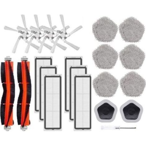 Dreame Bot W10&W10 Pro Robot Aspirateur Accessoires Brosse LatéRale Principale Filtre Vadrouille Chiffon et Porte-Vadrouill