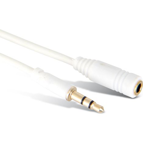S-IMPULS Rallonge jack ultraplate, 1,5m, blanche