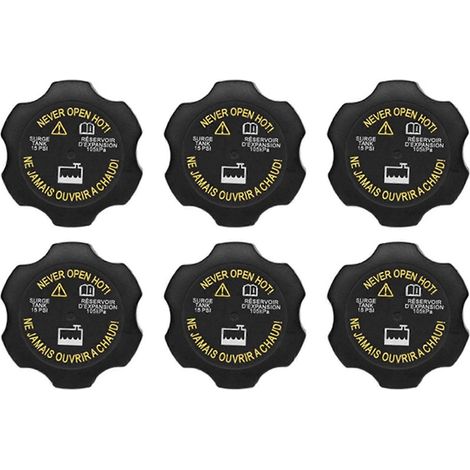 6X RC98 15075118 Bouchon de radiateur 15 PSI pour réservoir tampon de radiateur Chevy Silverado, GMC Sierra, Yukon, Hummer H2 (1/5)