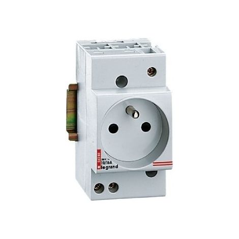 Base modular 2 polos + tierra 10/16A 250V LEGRAND