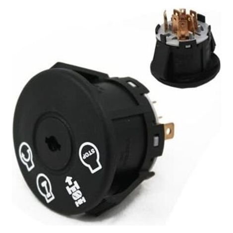 Contacteur à clé adaptable pour tondeuse autoportée – 4 positions – 7 bornes à clipser – Compatible HUSQVARNA, JOHN DEERE, MTD (1/3)