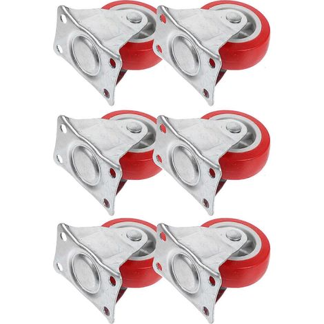 Roulettes pour plateau, roues pour établi, ensemble de mobilier de stabilité robuste (6 pièces) (1/5)