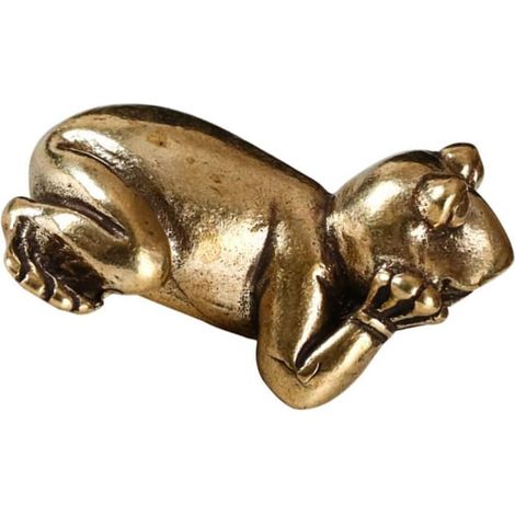Grenouille Décorative Laiton Ornement Créatif pour Maison Figurine Artisanale Unique (1/5)