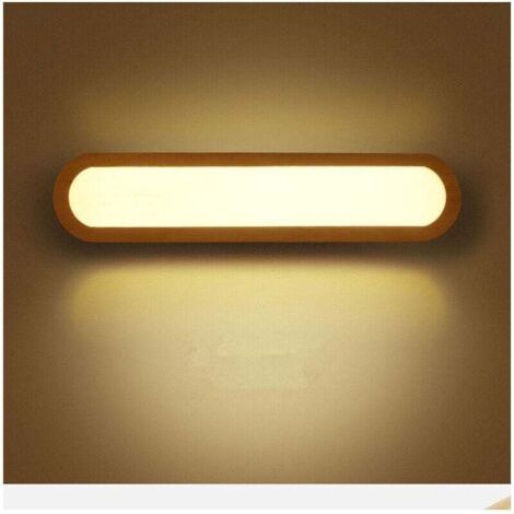 QORVA-Applique murale LED nordique en bois massif, luminaire décoratif d'intérieur, idéal pour une chambre à coucher, un couloir, des escaliers, une armoire carrée créative en bois, une lampe de lectu