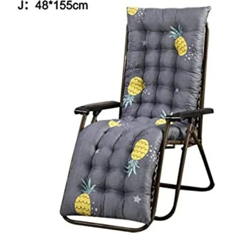 Coussin Chaise Longue Bain de Soleil,Coussin Transat Jardin Exterieur 48155CM ( Pas compris transat) (1/4)