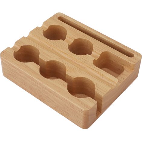 Kit de recharge réutilisable pour capsules de café Nespresso Original : 60 capsules de 37 mm avec couvercle en aluminium, support en bois, goupillon et cuillère. (1/5)