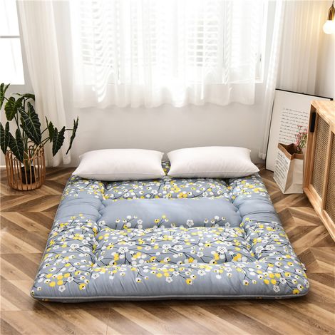 Tapis de sol japonais 0,9x2m, pliable, matelas tatami 10cm d'épaisseur, pour lit, voyage, camping, yoga, type 4 (1/5)