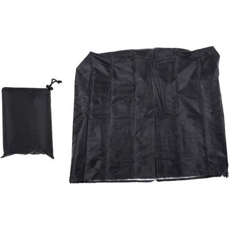 Wasserdichte und strapazierfähige Schutzplane für Paletten und Großbehälter, ideal für Gartenmöbel aus Holz. Farbe: Schwarz, 120 x 100 x 116 cm / 47,2 x 39,4 x 45,7 Zoll (1/5)