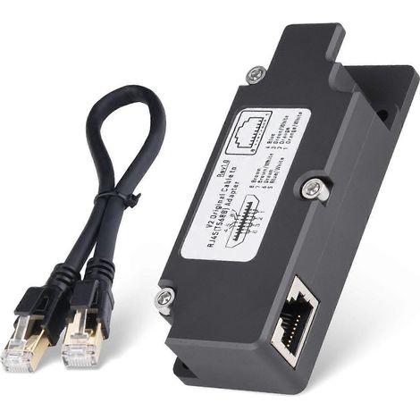 Adaptateur Ethernet avec câble CAT 8, connecteur rapide T568B pour Dishy V2 vers injecteur PoE RJ4