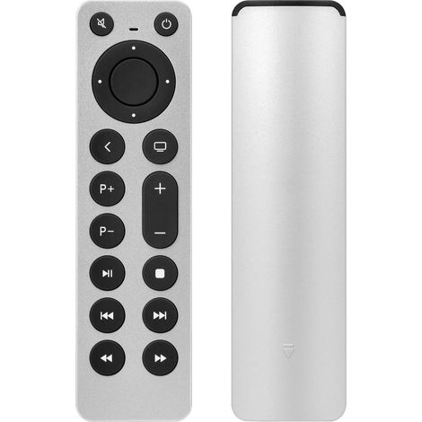 Control remoto de repuesto para Apple TV 4K/HD (1.º, 2.º, 3.º, 4.º y 5.º modelos, A1294/A1218/MA711, A1378/MC572, A1427/MD199, A1625/MGY52/MLNC2, A1842/MQD22/MP7P2), para Apple TV Box y sistema de mús (1/5)