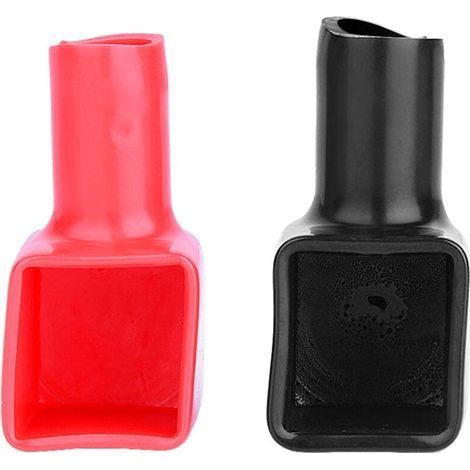 Paire de cache-bornes de batterie rouge et noir positif et négatif 192681 192682 (1/5)