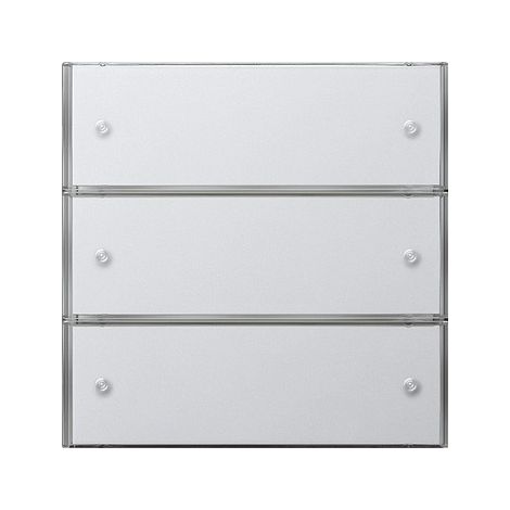 Gira Tastsens.3 Komfort 3f KNX Flächenschalter Reinweiß [2033112], 2033 112