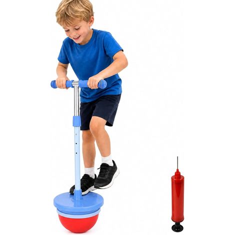 Balles rebondissantes - Pogo Ball - Jouet rebondissant d'extérieur (bleu (1/5)