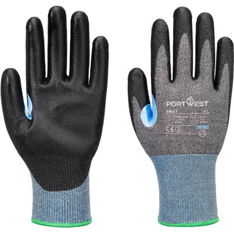Guante de PU CS Cut D15 A647 XS Gris/Negro (1/2)