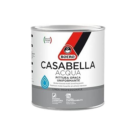 CASABELLA ALL'ACQUA PITTURA OPACA DI FONDO ALL'ACQUA LT 0,5