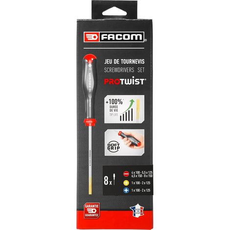 Satz mit 8 PROTWIST FACOM AT.J8PB Schraubendrehern
