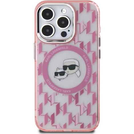 Karl Lagerfeld KLHMP15MHMCKMHP iPhone 15 Plus 6.7 rosa/rosa IML Monograma Karl&Choupette Cabeza MagSafe (1/5)