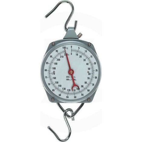 – Peson mécanique 100 kg – Dynamomètre robuste pour contrôle alimentaire – Graduation 500 g – Dimensions 22x21.5 cm (1/4)