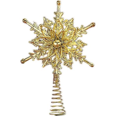 Décoration de sapin de Noël multicolore en forme d'étoile, illuminée, en trois dimensions, ajourée. (1/5)