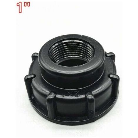 Adaptateur IBC Bouchon S60x6 pour Cuve 1000 Litres, Version Convexe Externe 1 Pouce Épaisse (1/3)