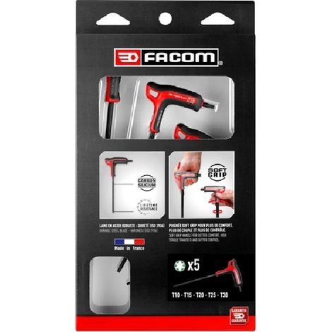 Facom Juego de llaves macho Torx ergonómicas 5 piezas