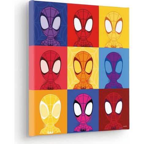 Komar Canvasbild Marvel Spidey Symmetry - 30 x 30 cm - Bild auf Keilrahmen (1/2)